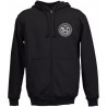 Ural Zipp Hooded Sweater Black