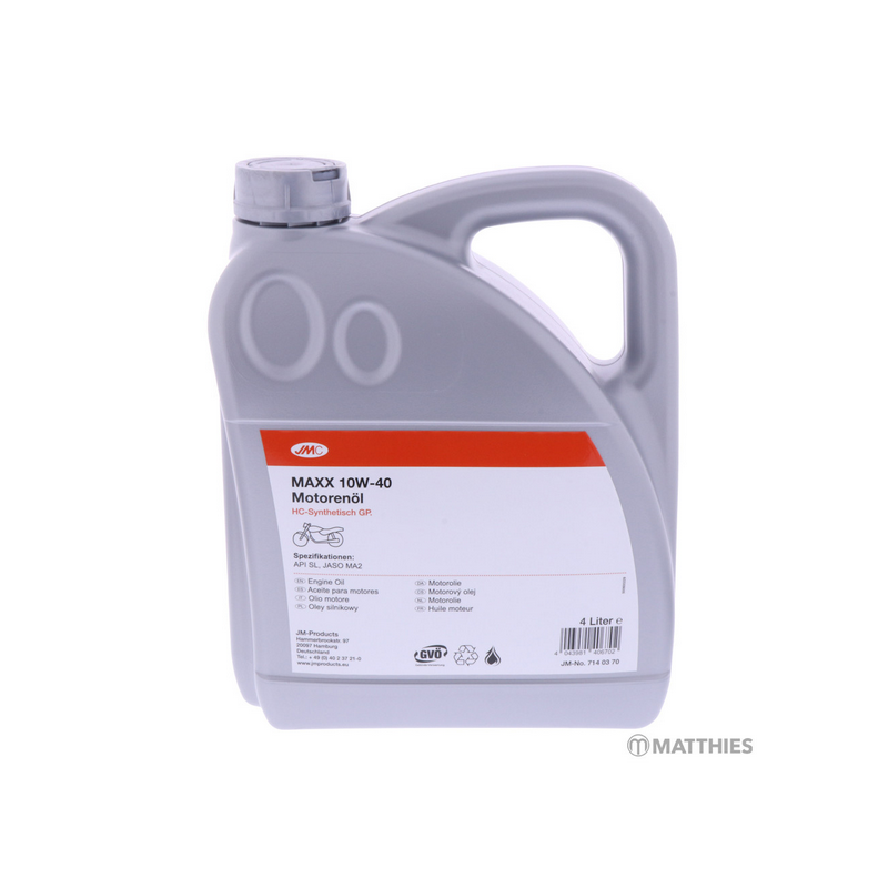 Engine Oil 10W40 4T 4 Liter JMC Maxx HC-SYNTH.