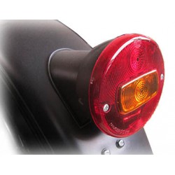 Retro style lights for bike conversion kit rear