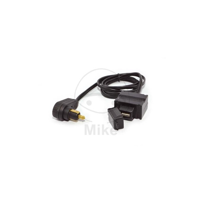 USB socket cable and DIN angle plug