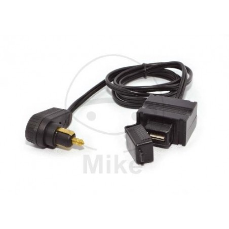 USB socket cable and DIN angle plug