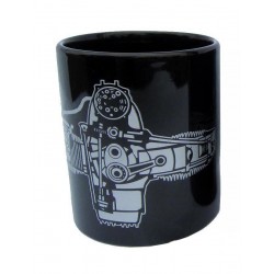 Ceramic cup engine black
