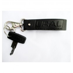 Ural Gürtelschlaufen-Schlüsselanhänger Leder mit Karabiner