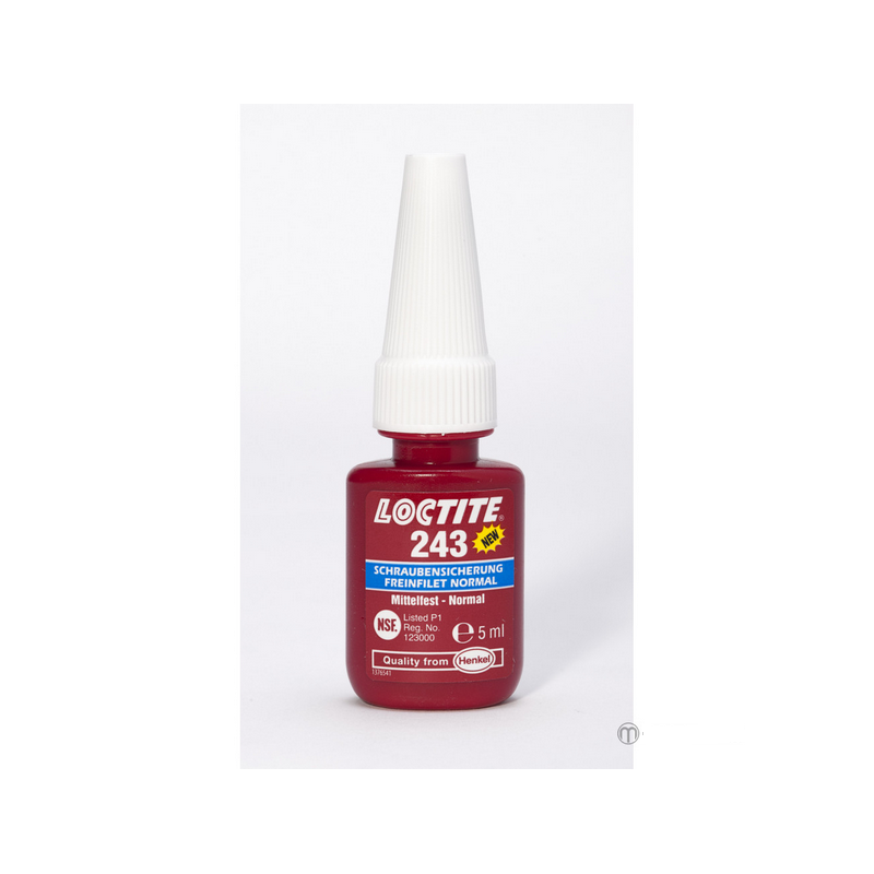 Loctite 243 threadlocker, medium strength