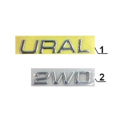 Tankaufkleber URAL silber