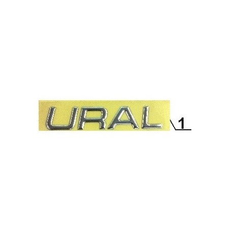 Tankaufkleber URAL silber