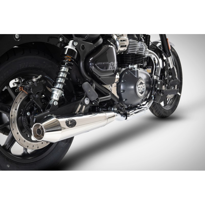 Exhaust ZARD Slip-on 2-2 polished stainless steel Super Meteor 650