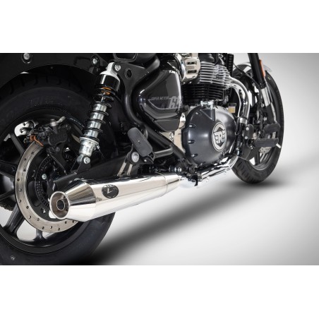 Exhaust ZARD Slip-on 2-2 polished stainless steel Super Meteor 650
