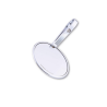HIGHSIDER handlebar end mirror silver