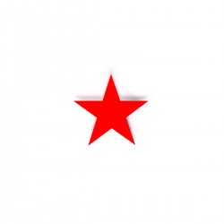 Sticker Red Star 60 mm