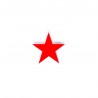 Sticker Red Star 90 mm