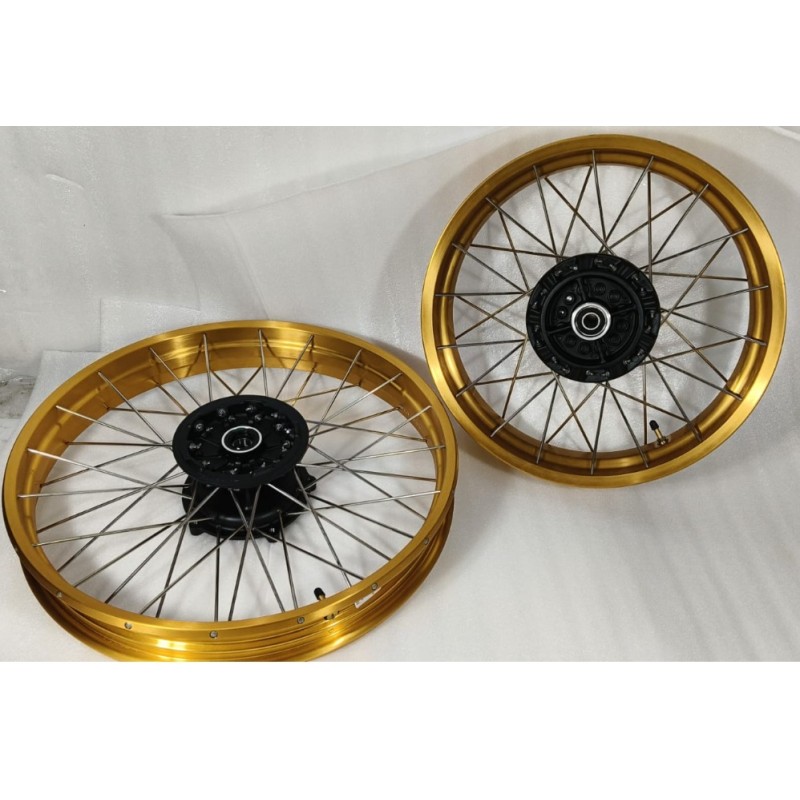 Speichenrad Satz schlauchlos/tubeless gold Himalayan 450