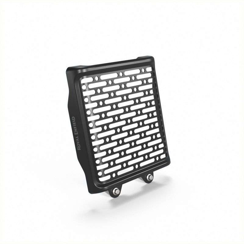 Ölkühlerschutz Aluminium schwarz 650 Twin