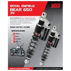 Federbein Satz YSS TOP LINE Gasdruck Bear 650