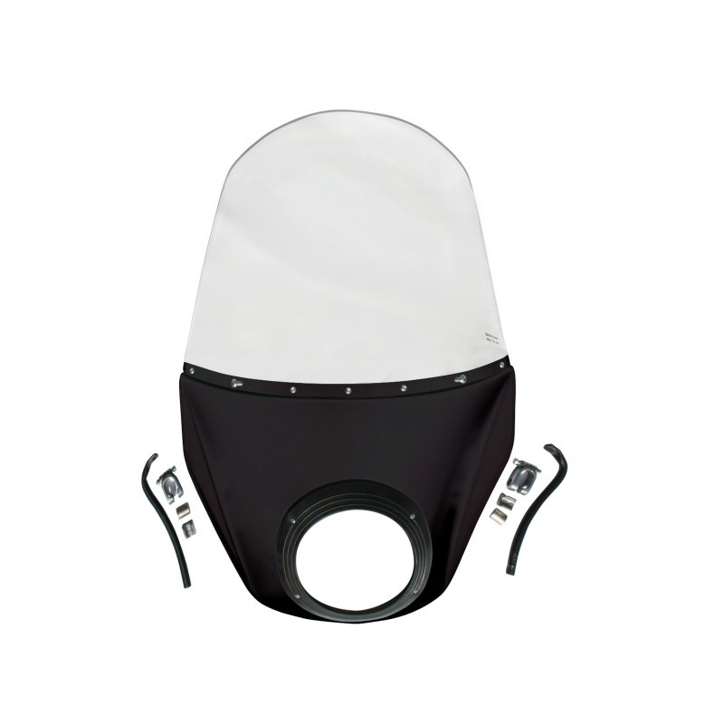 Windshield Metal fairing, black glossy