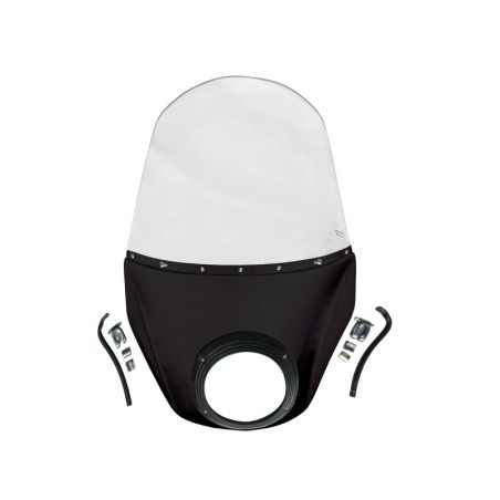 Windshield Metal fairing, black glossy