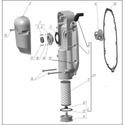Dichtung Stirndeckel Ural ohne E-Starter