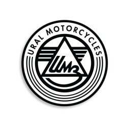 Black Sticker Ural logo 80mm