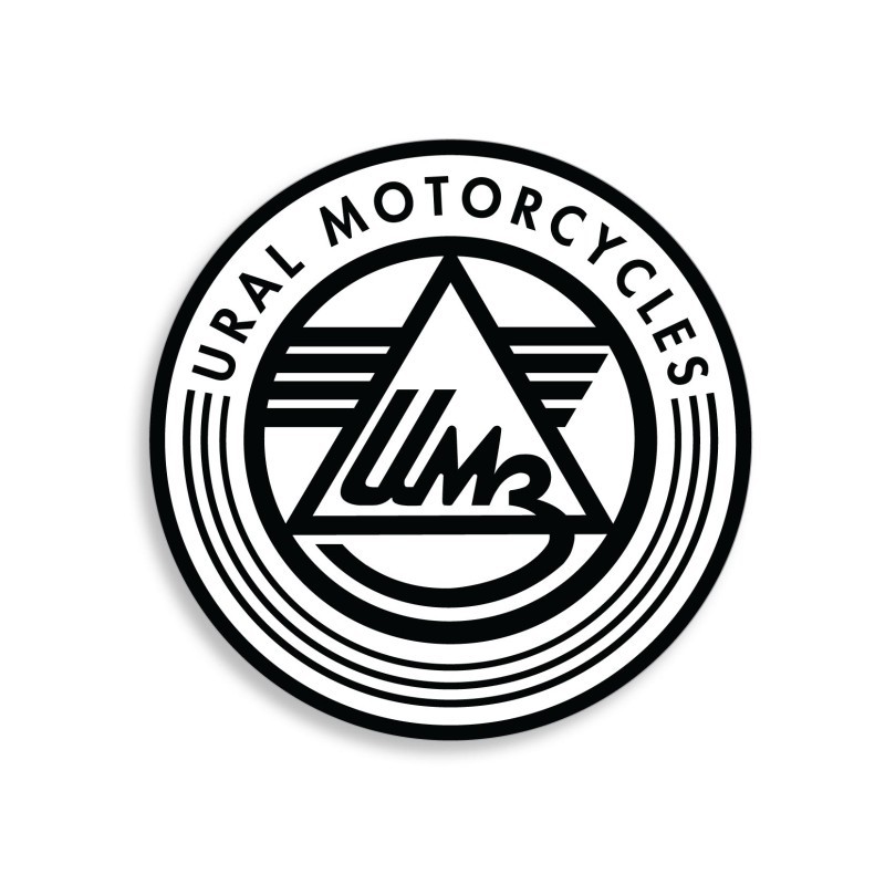 Black Sticker Ural logo 80mm