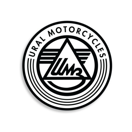 Black Sticker Ural logo 80mm