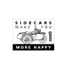 Ural Aufkleber "Sidecars make you more happy"