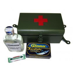 Erste Hilfe Box grün mit Rotes-Kreuz Logo