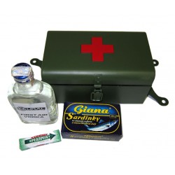 First Aid Box Green with Red Cross Logo