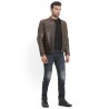 Royal Enfield Dark Tan Lederjacke braun