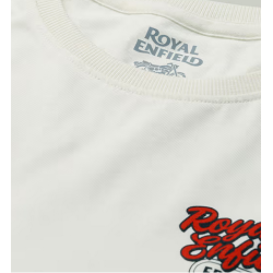 Royal Enfield T-Shirt Freeway Motel Off-White