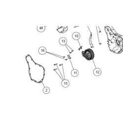 Clutch cover gasket 350 ccm