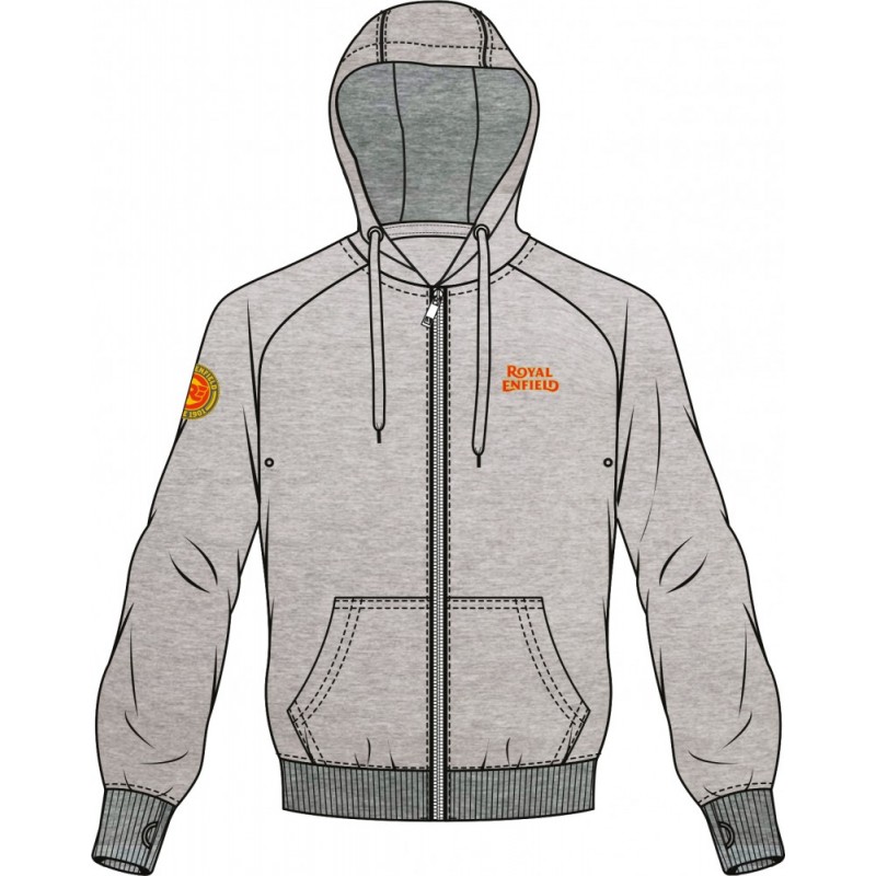 Hoodie / Kapuzen-Sweater RE Uniform grau Gr. S