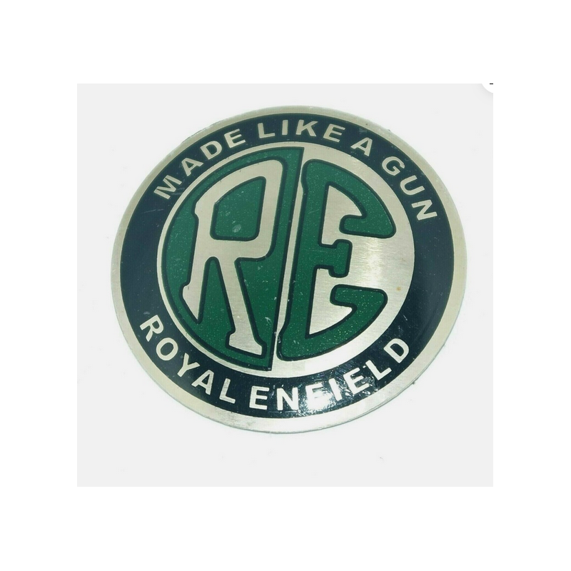 Tankaufkleber Royal Enfield Logo rund grün