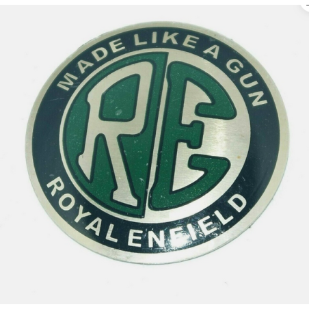 Tankaufkleber Royal Enfield Logo rund grün