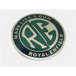 Tankaufkleber Royal Enfield Logo rund grün