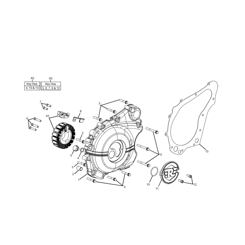 O RING - COVER CRANK SHAFT CENTER Himalayan/Scram411