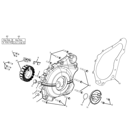 O RING - COVER CRANK SHAFT CENTER Himalayan/Scram411