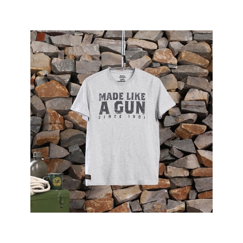 Royal Enfield T-Shirt Made Like A Gun grey