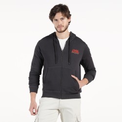 Royal Enfield Hoodie-Kapuzenjacke schwarz