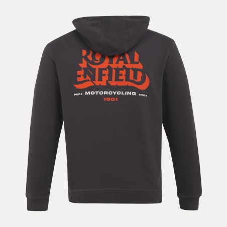 Royal Enfield Hoodie-Kapuzenjacke schwarz