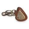 Royal Enfield Leder Schlüsselanhänger Tool Box Triangle braun