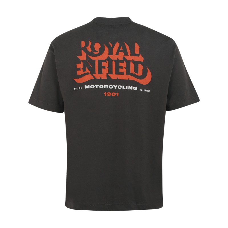 Royal Enfield T-Shirt THE KNOCKOUT TEE charcoal