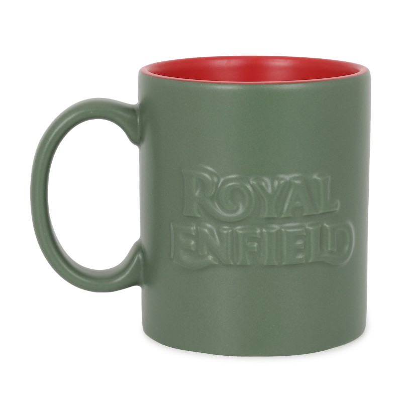 Royal Enfield Keramik Tasse Oliv/Rot
