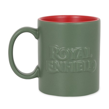 Royal Enfield Keramik Tasse Oliv/Rot