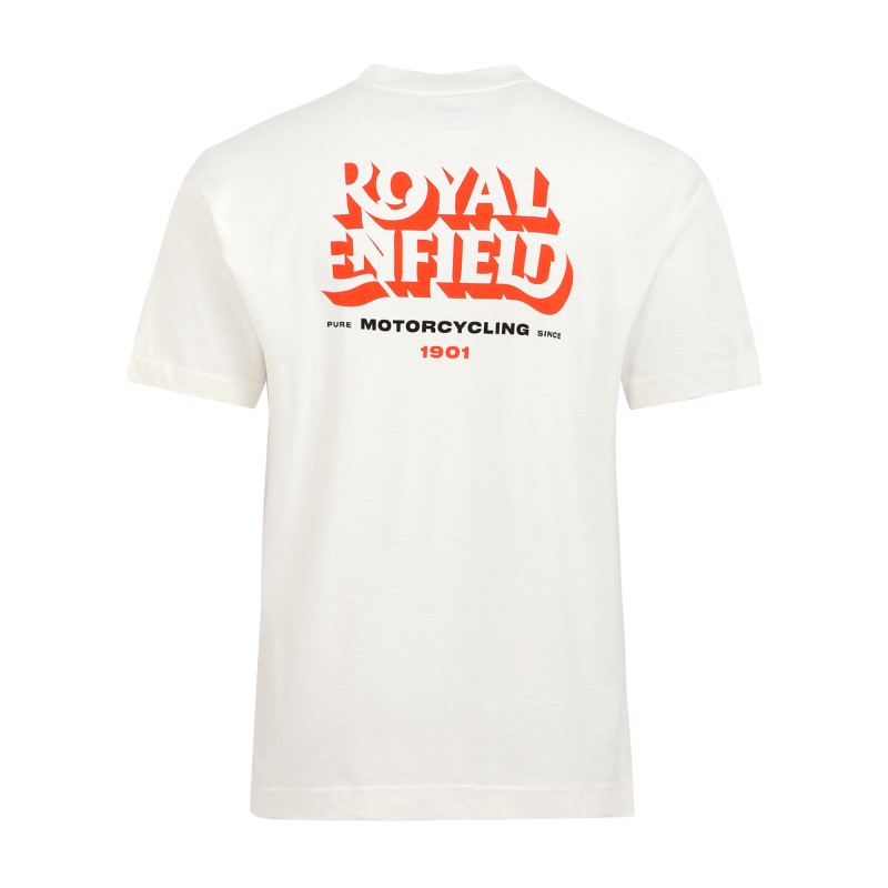 Royal Enfield T-Shirt THE KNOCKOUT TEE WHITE