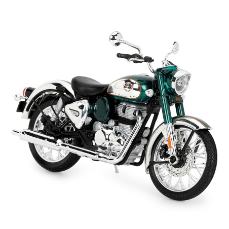 Royal Enfield Modell 1:12 Classic 350 Chrome Emerald Green