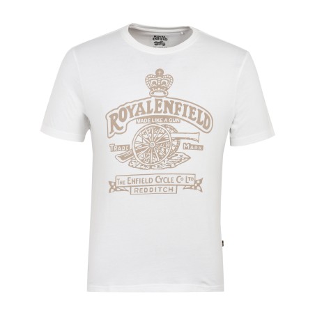 Royal Enfield T-Shirt CANON CREST TEE white