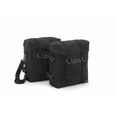 MILITARY PANNIER PAIR, BLACK